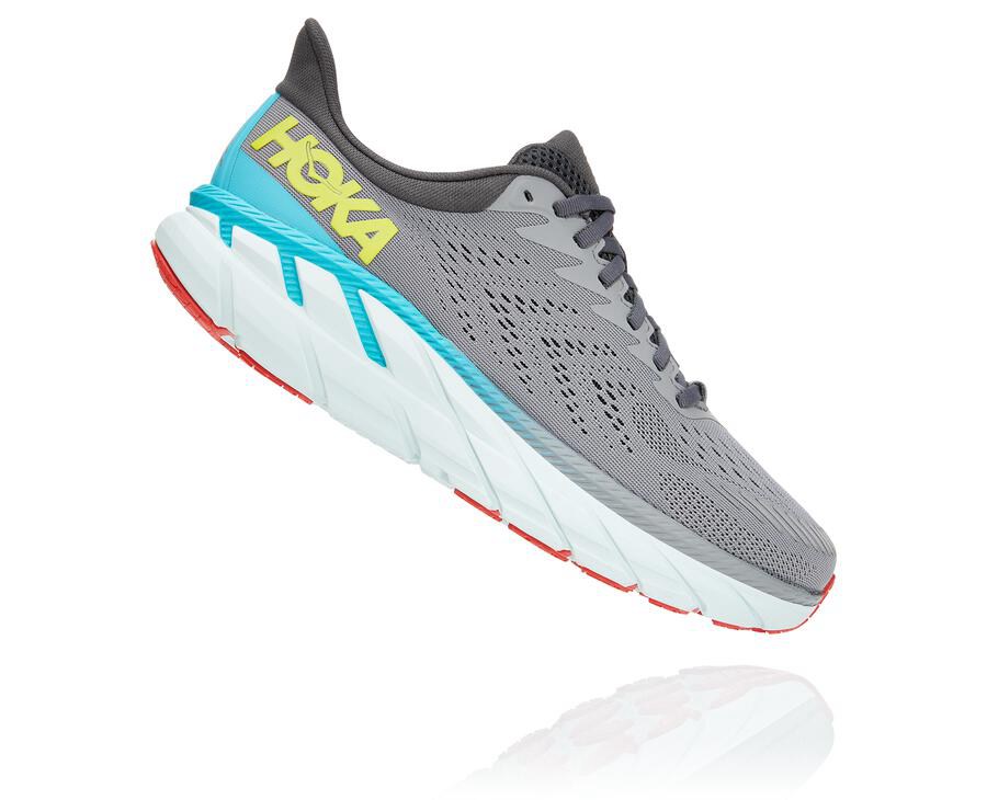 Zapatillas Running Hoka One One Hombre - Clifton 7 - Gris - AMS986351